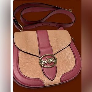 Coach Georgie Saddle bag8.5x7.5x2.5